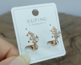 گوشواره ژوپینگ حلقه ای طرح شکوفه
